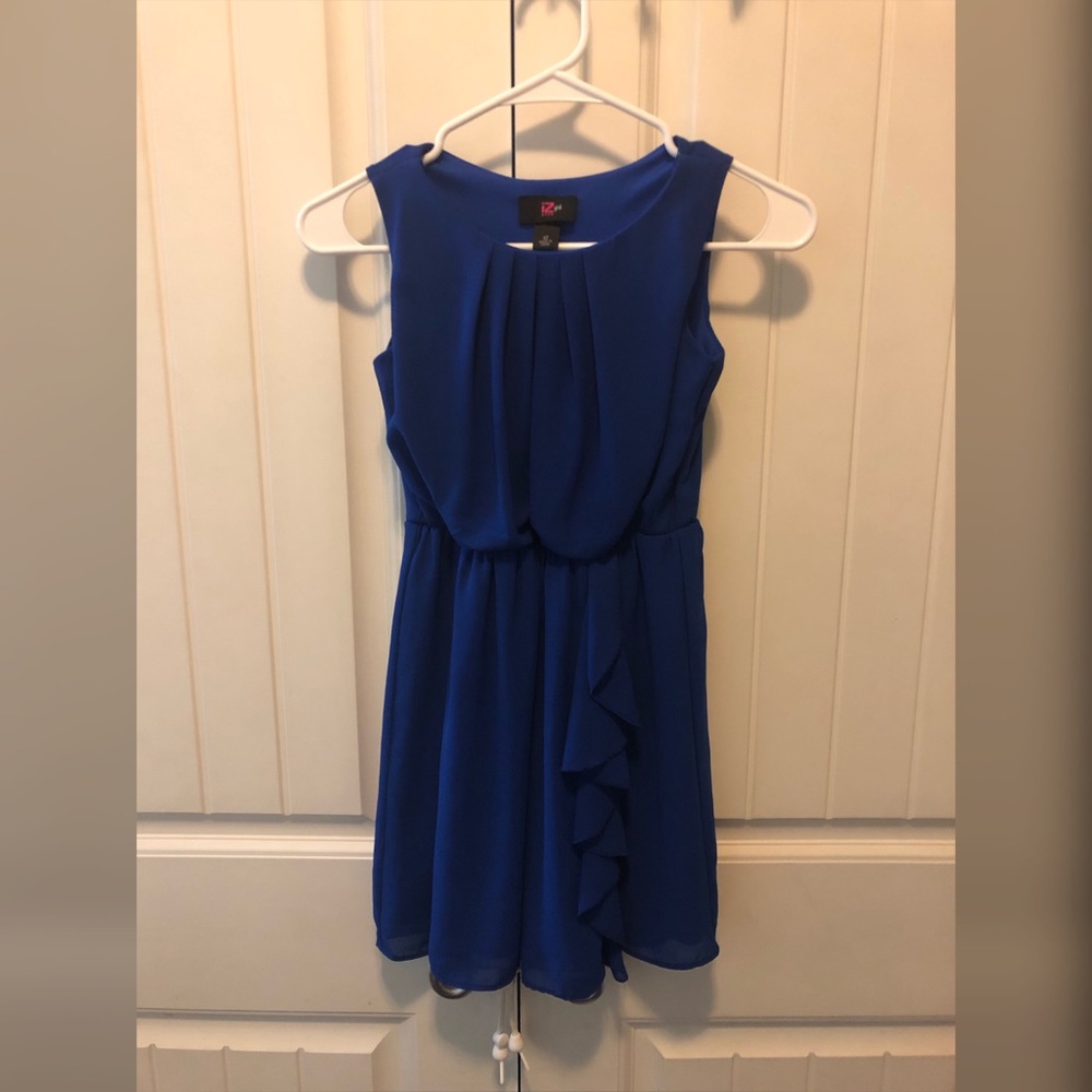 Girls iZ Byer Girl Sleeveless Blue Dress